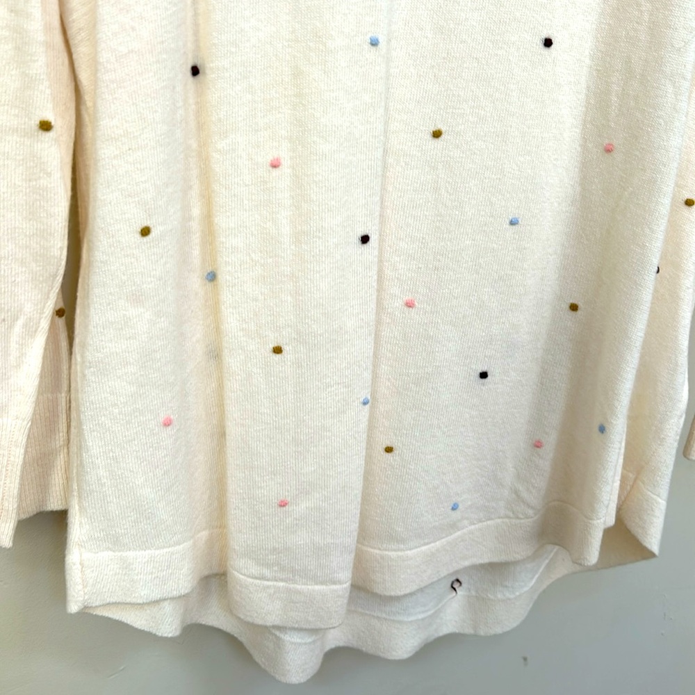 Creamy Polka Dot Loft Sweater 14 - Picture 7 of 9